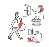 チャイルドシートのイラスト